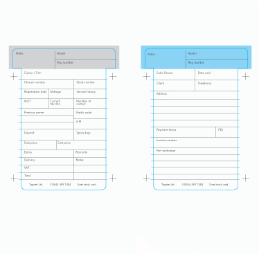 Blue Used Stock TCard