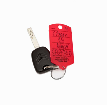 printed ring key tags