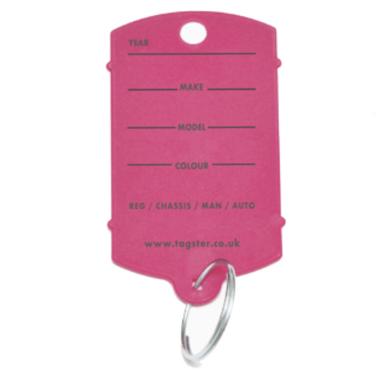 Printed vehicle ring key tags - box of 200