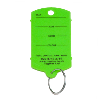 Tagster Key Tags Motor Industry Plastic Key Tags