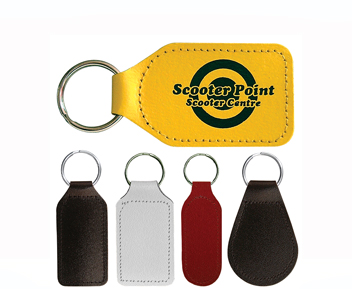 Plain leather key fobs