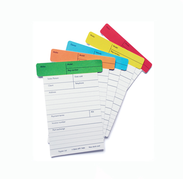 Assorted Colour T-cards