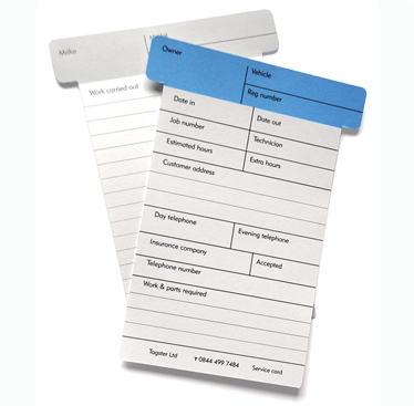 Blue T Card