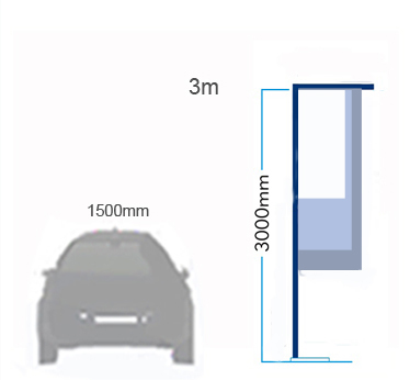 3 m Pole Forecourt Flag Kit - Image 2