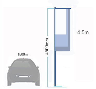 4.5m Pole Forecourt Flag Kit - Image 3