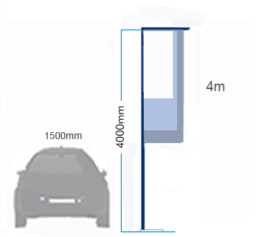 4 m Pole Forecourt Flag Kit - Image 2