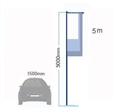 5m Pole Forecourt Flag Kit