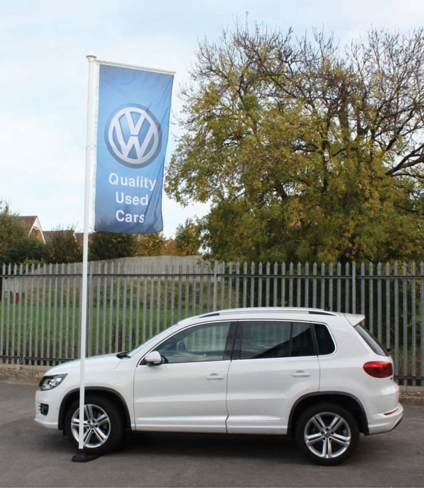 4 m Pole Forecourt Flag Kit - Image 3