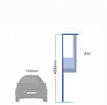 4 m Pole Forecourt Flag Kit