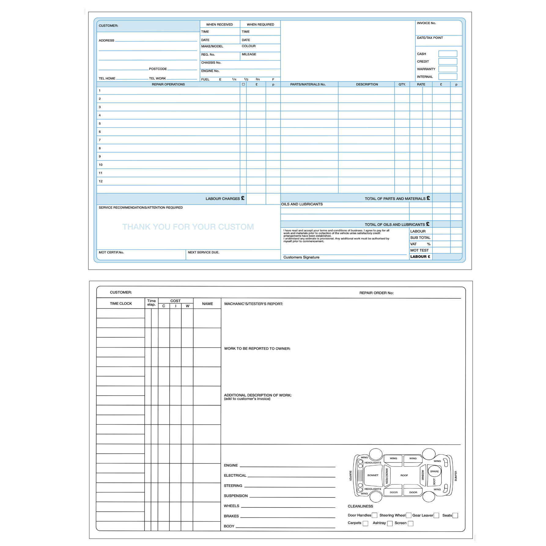 Worksheet Invoice