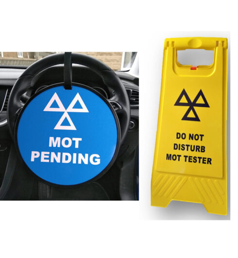 vehicle warning kit sign