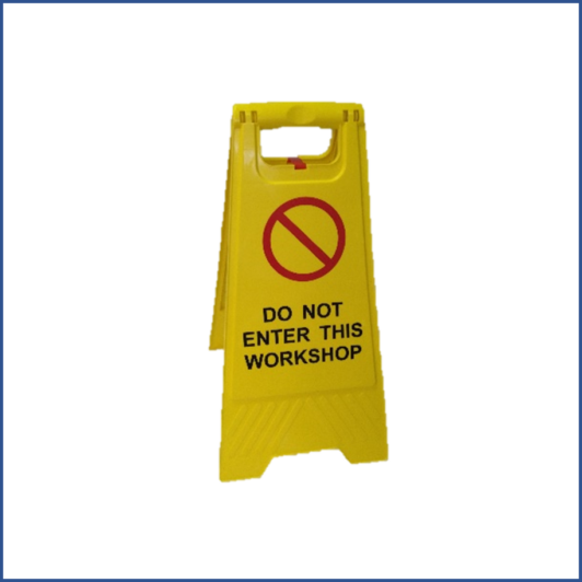 Double Sided Warning Floor Stand