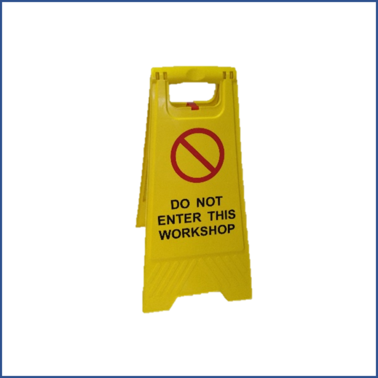 Double Sided Warning Floor Stand