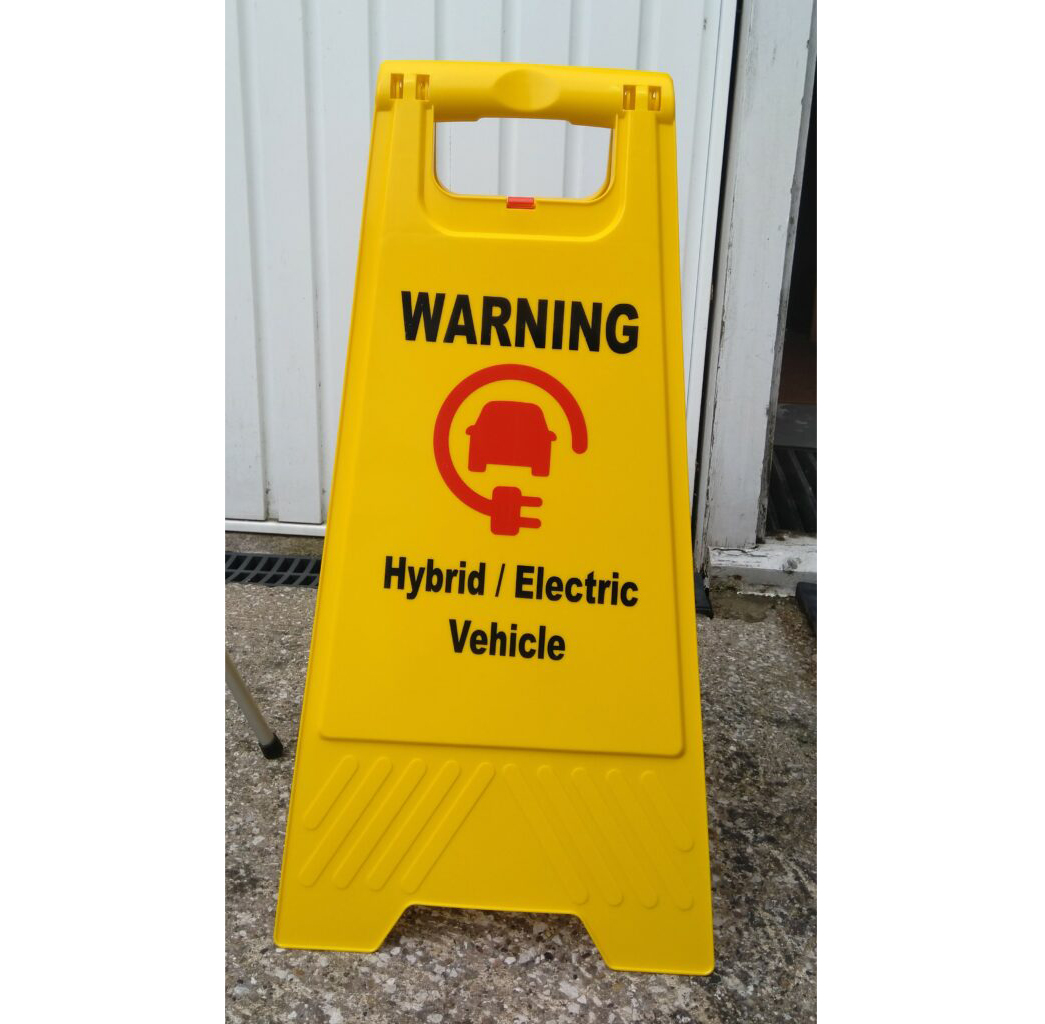 Double Sided Warning Floor Stand - Image 2