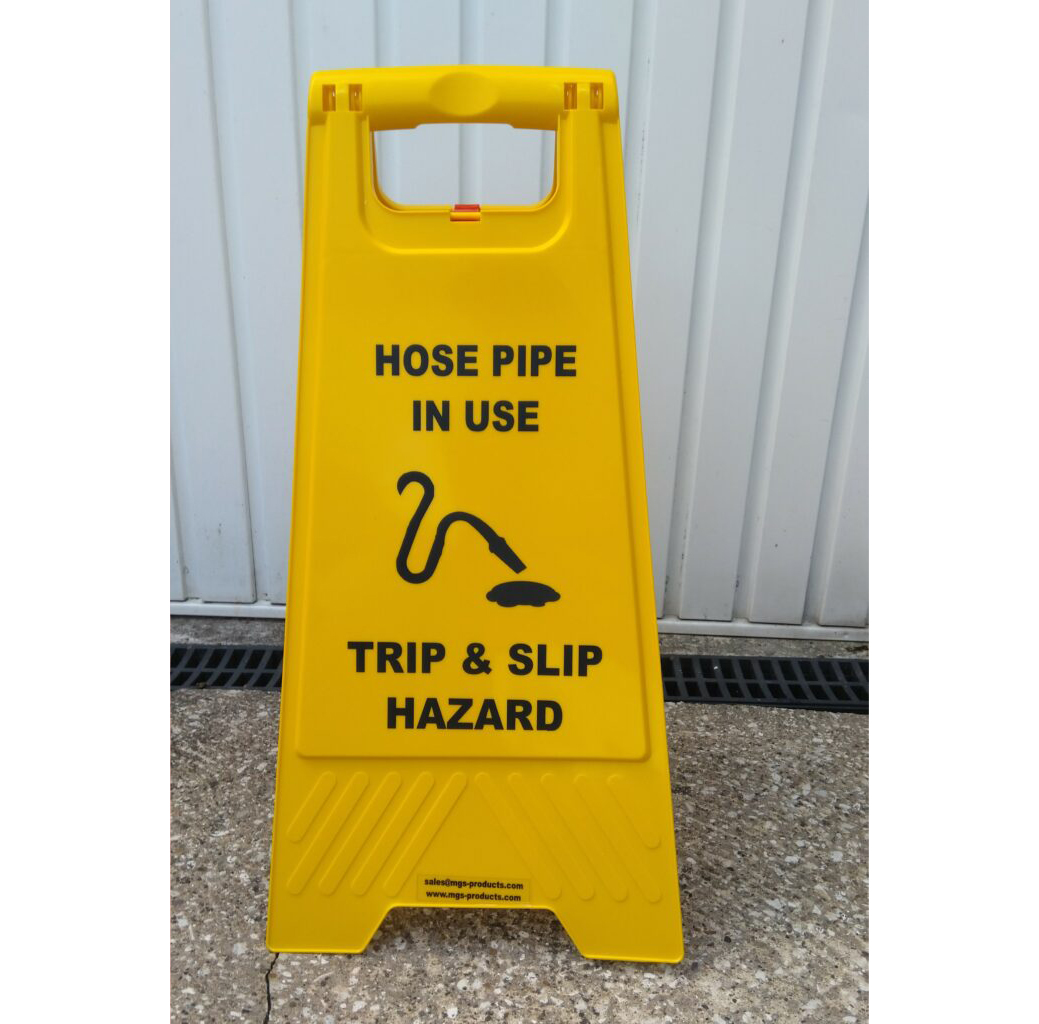 Double Sided Warning Floor Stand - Image 4