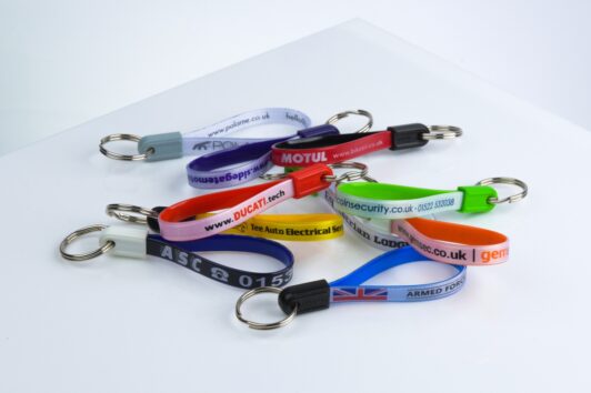 Personalised Ad Loop Key Rings