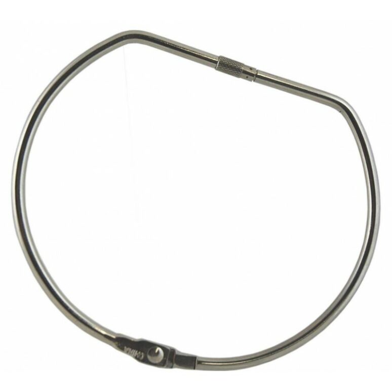Large threaded D-Shaped jailer/binder ring - 150mm