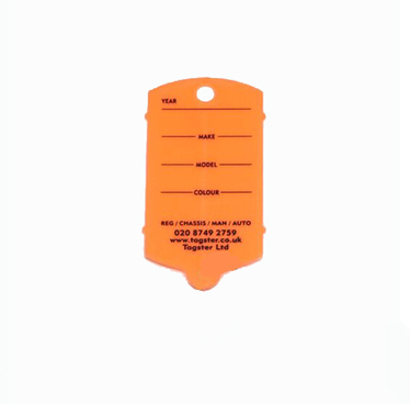 Printed vehicle ring key tags - TAGS ONLY, no rings (200) - Image 3