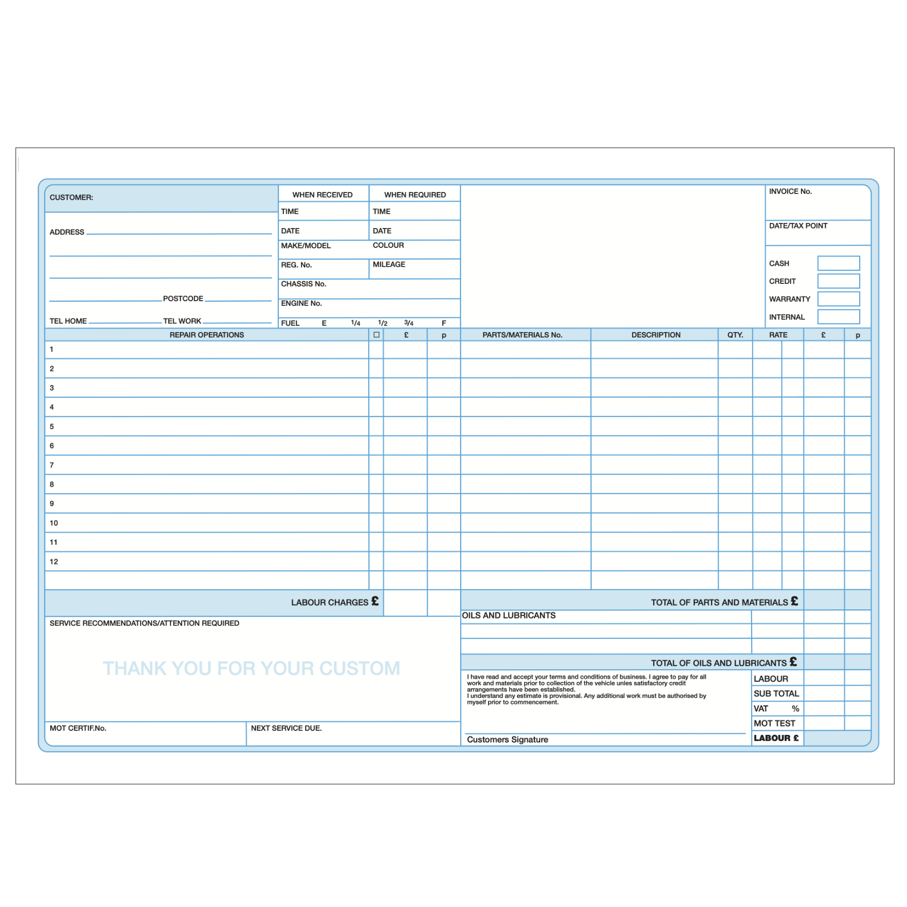 Worksheet Invoice - Image 2