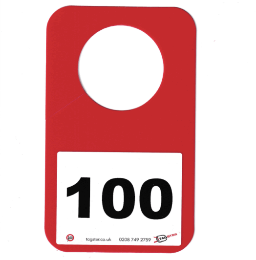 10 x Tracker Mirror Hangers Numbered